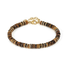 Load image into Gallery viewer, INSTINCT STYLE INFINITY EDITION BRACELET 027937/041 GOLD TIGER EYE
