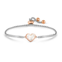 Load image into Gallery viewer, MILLELUCI BELOVED BRACELET 028031/069 ROSE GOLD M-O-P HEART WITH CZ