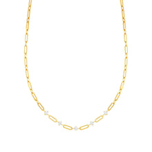 Load image into Gallery viewer, CHAINS OF STYLE NECKLACE GOLD PVD CZ 029401/012