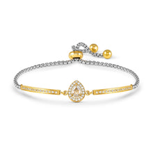 Load image into Gallery viewer, ROYAL DREAM BRACELET WITH CZ 029802/015 GOLD TEARDROP