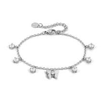 Load image into Gallery viewer, MYSOPHIE BRACELET 029900/010 BUTTERFLY & CZ PENDANTS