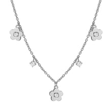 Load image into Gallery viewer, MYSOPHIE NECKLACE 029902/059 FLOWERS & CZ PENDANTS
