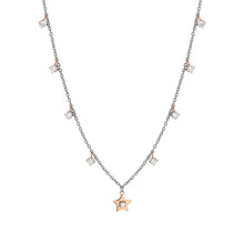 Load image into Gallery viewer, MYSOPHIE NECKLACE 029905/023 ROSE GOLD STAR & CZ PENDANTS