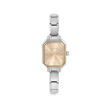 Load image into Gallery viewer, WATCH PARIS 076037/038 STAINLESS STEEL RECTANGLE & SUNRAY GOLD DIAL