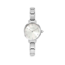 Load image into Gallery viewer, WATCH 076038/017 STAINLESS STEEL OVAL SUNRAY SILVER DIAL