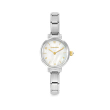 Load image into Gallery viewer, WATCH 076040/008 STAINLESS STEEL OVAL & WHITE MOTHER OF PEARL DIAL