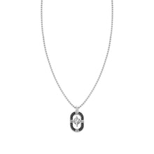 Load image into Gallery viewer, MANVISION NECKLACE 133014/014 WIND ROSE BLACK CZ