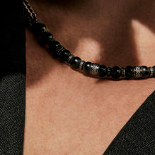 Load image into Gallery viewer, MANVISION STONES NECKLACE 133026/051 CHAIN WITH NATURAL STONES