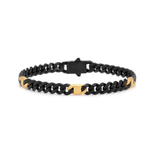 Load image into Gallery viewer, BOLD STEEL BRACELET 133201/2/3/044 BLACK & YELLOW GOLD PVD CHAIN