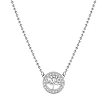 Load image into Gallery viewer, SOFFIO D'AMORE NECKLACE 134001/017 CZ TREE OF LIFE PENDANT
