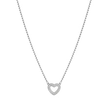 Load image into Gallery viewer, SOFFIO D'AMORE NECKLACE 134001/022 CZ HEART PENDANT
