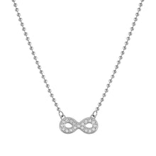 Load image into Gallery viewer, SOFFIO D'AMORE NECKLACE 134001/024 CZ INFINITY PENDANT