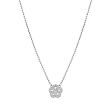 Load image into Gallery viewer, SOFFIO D'AMORE NECKLACE 134001/059 CZ FLOWER PENDANT