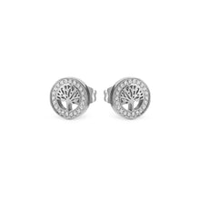 Load image into Gallery viewer, SOFFIO D'AMORE EARRINGS 134002/017 TREE OF LIFE WITH CZ