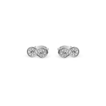 Load image into Gallery viewer, SOFFIO D'AMORE EARRINGS 134002/024 INFINITY WITH CZ