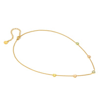 Load image into Gallery viewer, FAIRYICONS GOLD NECKLACE 134109/022 MULTI HEART WITH ENAMEL