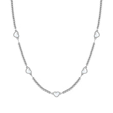 Load image into Gallery viewer, EMOSFERE STAINLESS STEEL NECKLACE 134207/036 MULTI HEART WITH M-O-P