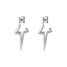 Load image into Gallery viewer, ECCLETTICA EARRING 134322/001 STAINLESS STEEL STAR HOOP