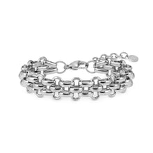 Load image into Gallery viewer, WEAR & STYLE BRACELET 134500/001 S/STEEL CURVED LINK CHAIN
