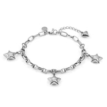 Load image into Gallery viewer, WEAR & STYLE BRACELET 134504/007 S/STEEL STAR PENDANTS