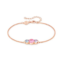 Load image into Gallery viewer, COLOUR WAVE BRACELET 149816/011 ROSE GOLD & COLOURED CZ