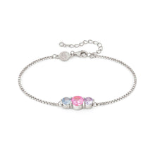 Load image into Gallery viewer, COLOUR WAVE BRACELET 149817/005 STERLING SILVER & COLOURED CZ