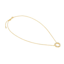 Load image into Gallery viewer, COLOUR WAVE MINI NECKLACE 149884/020 GOLD WHITE CZ