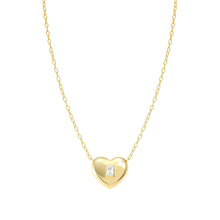 Load image into Gallery viewer, DOMINA NECKLACE GOLD WITH HEART PENDANT CZ 240402/031