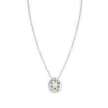 Load image into Gallery viewer, DOMINA NECKLACE SILVER WITH WHITE PAVÉ CZ TEAR DROP PENDANT 240406/015