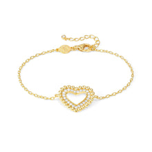 Load image into Gallery viewer, LOVECLOUD BRACELET GOLD WITH CZ 240502/008 HEART