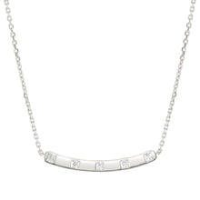 Load image into Gallery viewer, CARISMATICA NECKLACE 240902/031 SILVER BAR WITH CZ