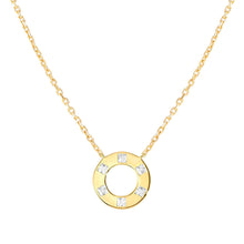 Load image into Gallery viewer, CARISMATICA NECKLACE 240911/019 GOLD CIRCLE WITH CZ