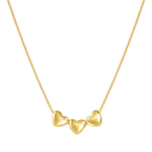 Load image into Gallery viewer, ARMONICA NECKLACE 241305/006 GOLD HEARTS