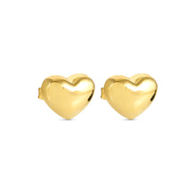 Load image into Gallery viewer, ARMONICA EARRINGS 241308/006 LARGE GOLD HEART STUDS