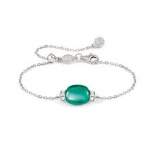 Load image into Gallery viewer, MYRADIANCE BRACELET 241502/041 GREEN PENDANT WITH CZ