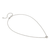 Load image into Gallery viewer, COSMIC LOVE NECKLACE 241706/053 SILVER SMALL CIRCLE WITH WHITE CZ