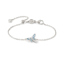 Load image into Gallery viewer, SHINE ME UP SILVER BRACELET 241901/011 DRAGONFLY WITH BLUE CZ
