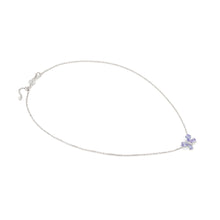 Load image into Gallery viewer, SHINE ME UP SILVER NECKLACE 241902/006 LILAC & WHITE BUTTERFLY CZ PENDANT