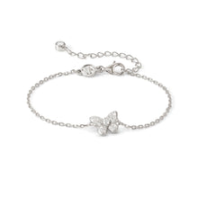 Load image into Gallery viewer, SWEETMADAME SILVER BRACELET 242005/040 SMALL BUTTERFLY WHITE CZ