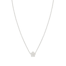 Load image into Gallery viewer, SWEETMADAME SILVER NECKLACE 242009/010 FLOWER WHITE CZ PENDANT