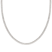 Load image into Gallery viewer, DAYTONIGHT SILVER TENNIS NECKLACE 242105/010 WHITE CZ