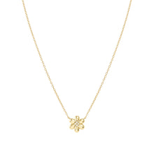 Load image into Gallery viewer, PETIT SPARKLE NECKLACE 242303/012 GOLD FLOWER WITH CZ