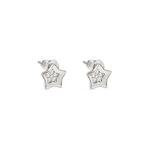Load image into Gallery viewer, PETIT SPARKLE STUDS 242304/007 STERLING SILVER STAR WITH CZ