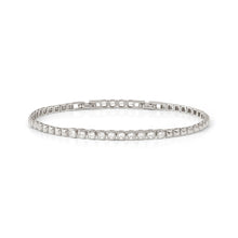 Load image into Gallery viewer, ENIGMATIC SHINE BRACELET 242404/010 STERLING SILVER ORNATE WHITE CZ
