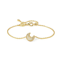 Load image into Gallery viewer, LIFEPOETRY BRACELET 242701/024 GOLD & WHITE CZ MOON PENDANT