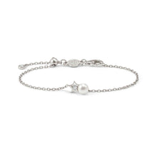 Load image into Gallery viewer, PEARLS LOOP BRACELET 242901/007 PEARL STAR IN SILVER