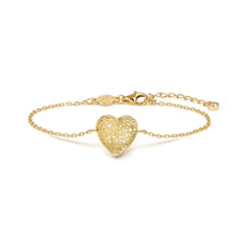 Load image into Gallery viewer, LEAF OF LIGHT BRACELET 243104/012 GOLD HEART
