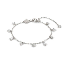 Load image into Gallery viewer, PRECIOUS MOVES BRACELET 243203/004 SILVER HEART PENDANT WITH PAVÉ WHITE CZ