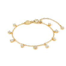 Load image into Gallery viewer, PRECIOUS MOVES BRACELET 243203/006 GOLD HEART PENDANT WITH PAVÉ WHITE CZ