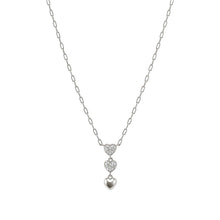 Load image into Gallery viewer, PRECIOUS MOVES NECKLACE 243209/004 TRIPLE HEART PENDANT CZ